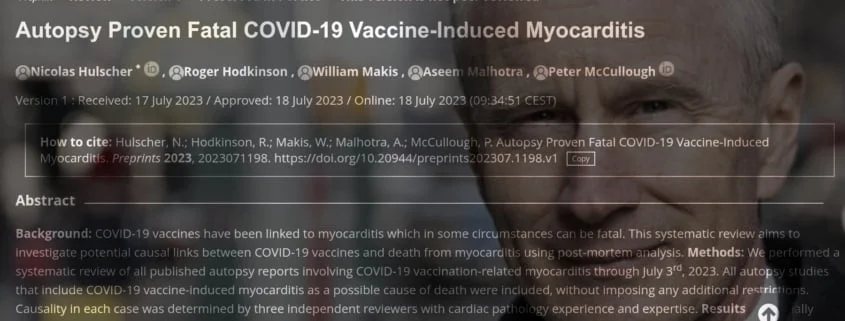 Autopsy Proven Fatal COVID-19 Vaccine-Induced Myocarditis 4